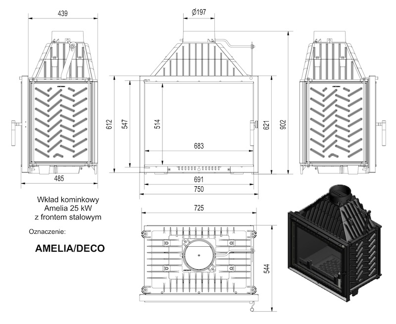 krbove vlozky Deco model Amelia