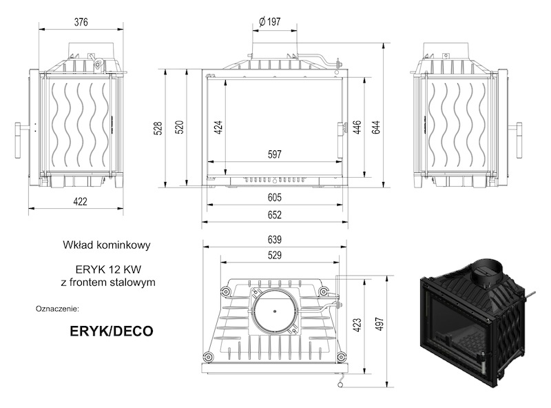 krbove vlozky Erik Deco rozmery