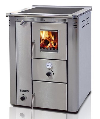 teplovodný sporák s výmenníkom Senko C-20 inox mat