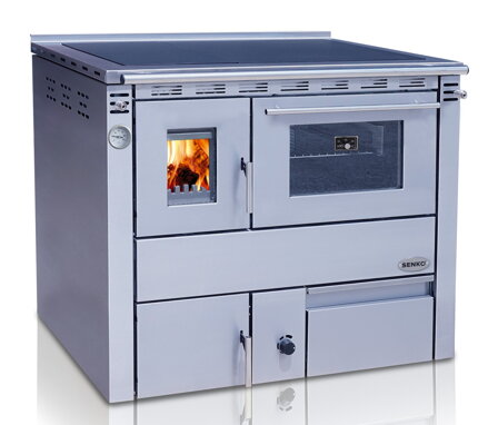teplovodný sporák s výmenníkom vody Senko C-25 inox mat