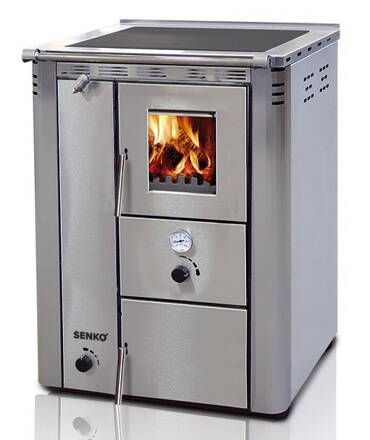 teplovodný sporák s výmenníkom Senko C-20 inox mat