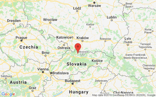 Google map: Nižná 02743, Hviezdoslavova 197